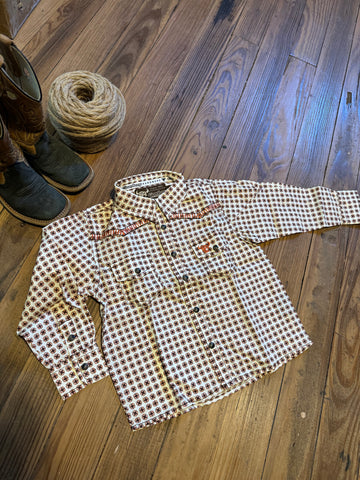 Rust Toddler Button Up