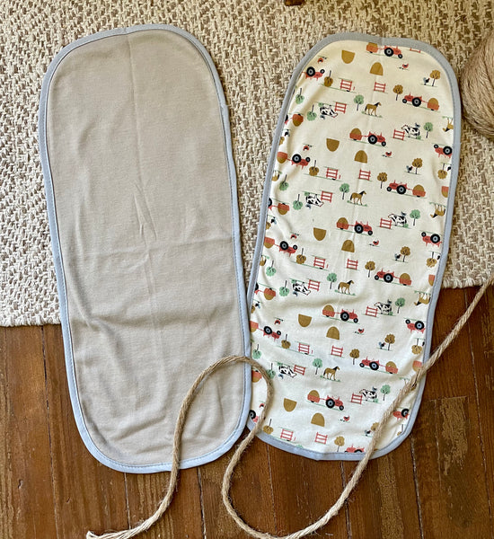 Farmhand Bib/Burp Cloth Set