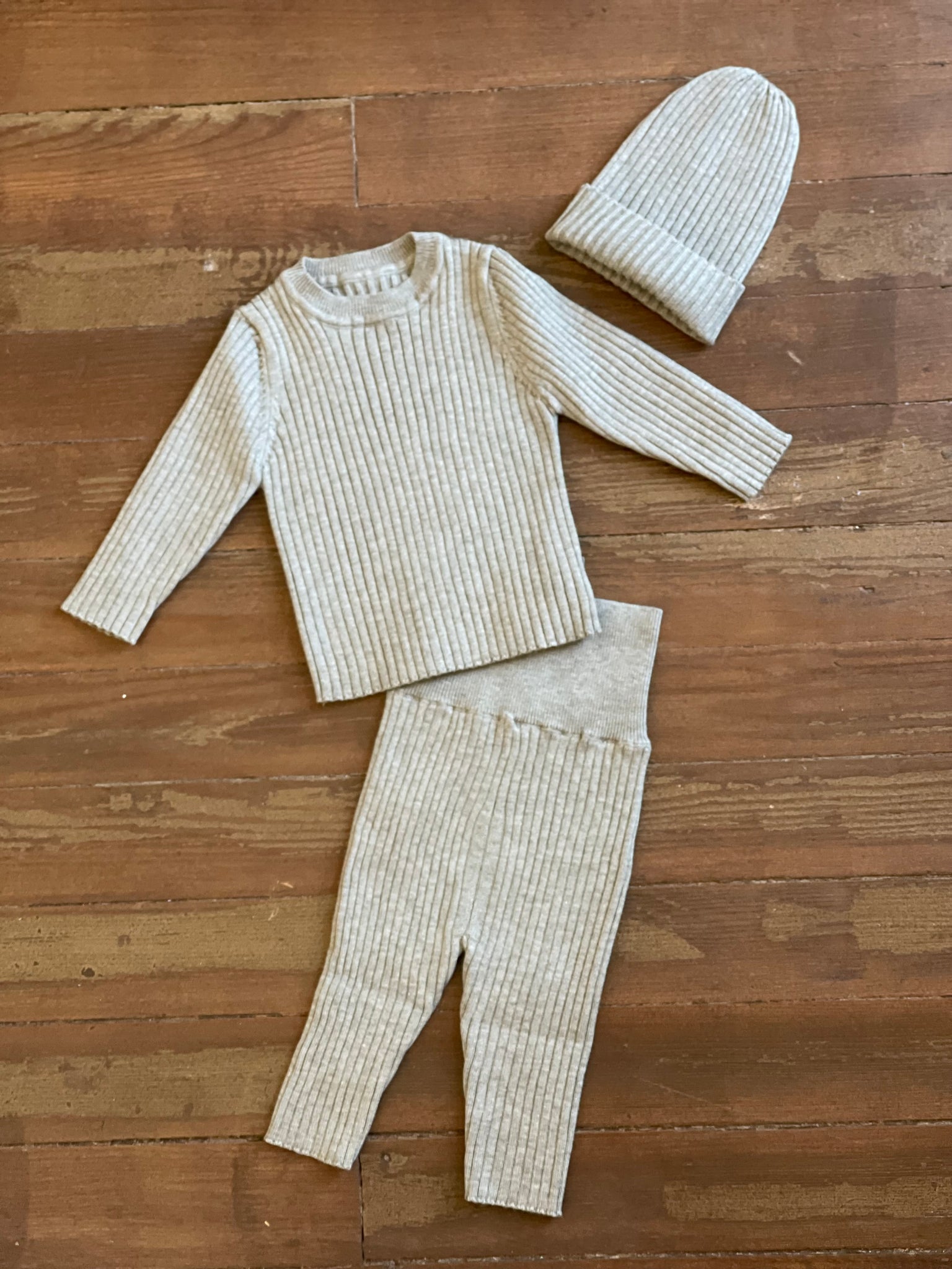 Buckskin Ribbed Thermal Outfit